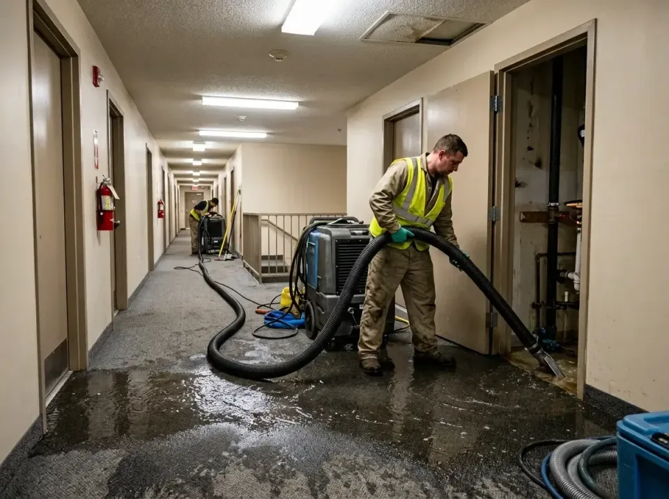 multi-unit-apartment-hallway-f-005 — frequently asked questions, Emergency Burst Pipe Water Extraction & Removal in Jersey S…